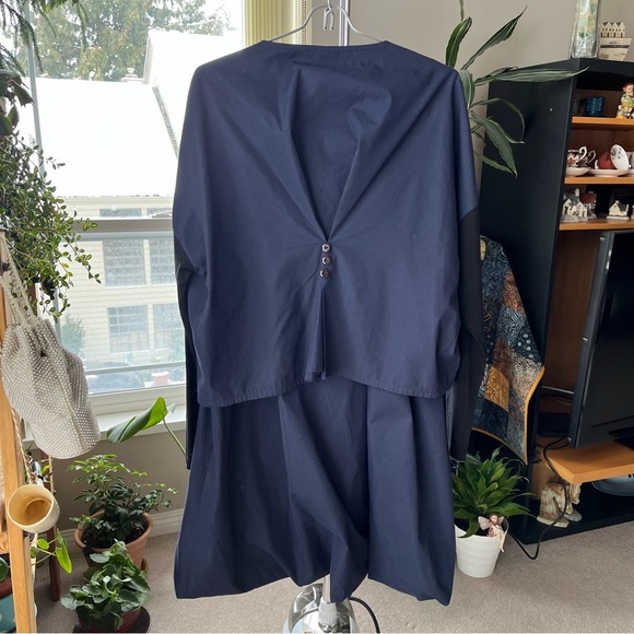 Lilith France Navy Blue 2 Piece Couture Set Top and Skirt M - Picture 15 of 16